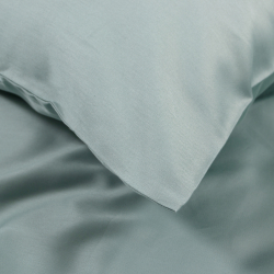 Постельное белье Dantela Vita сатин с вышивкой - Florentino beyaz-mint белый-ментоловый евро, , 9