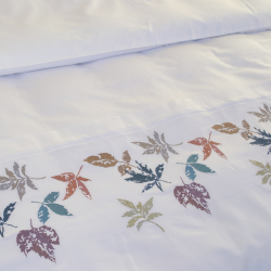 Постільна білизна Dantela Vita сатин з вишивкою - Hazan beyaz білий сімейний, , 6