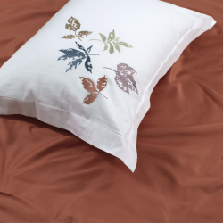 Постільна білизна Dantela Vita сатин з вишивкою - Hazan beyaz білий сімейний, , 9