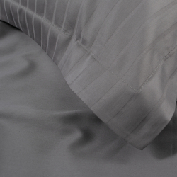 Постельное белье Dantela Vita сатин с вышивкой - Imge gri серый евро, , 10