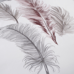 Постельное белье Dantela Vita сатин с вышивкой - Iz beyaz белый евро, , 6