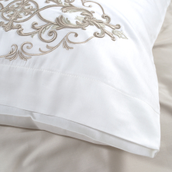 Постельное белье Dantela Vita сатин с вышивкой - Intence евро, , 7