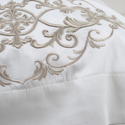 Постельное белье Dantela Vita сатин с вышивкой - Intence евро, , 9