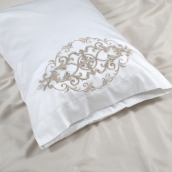 Постельное белье Dantela Vita сатин с вышивкой - Intence евро, , 11