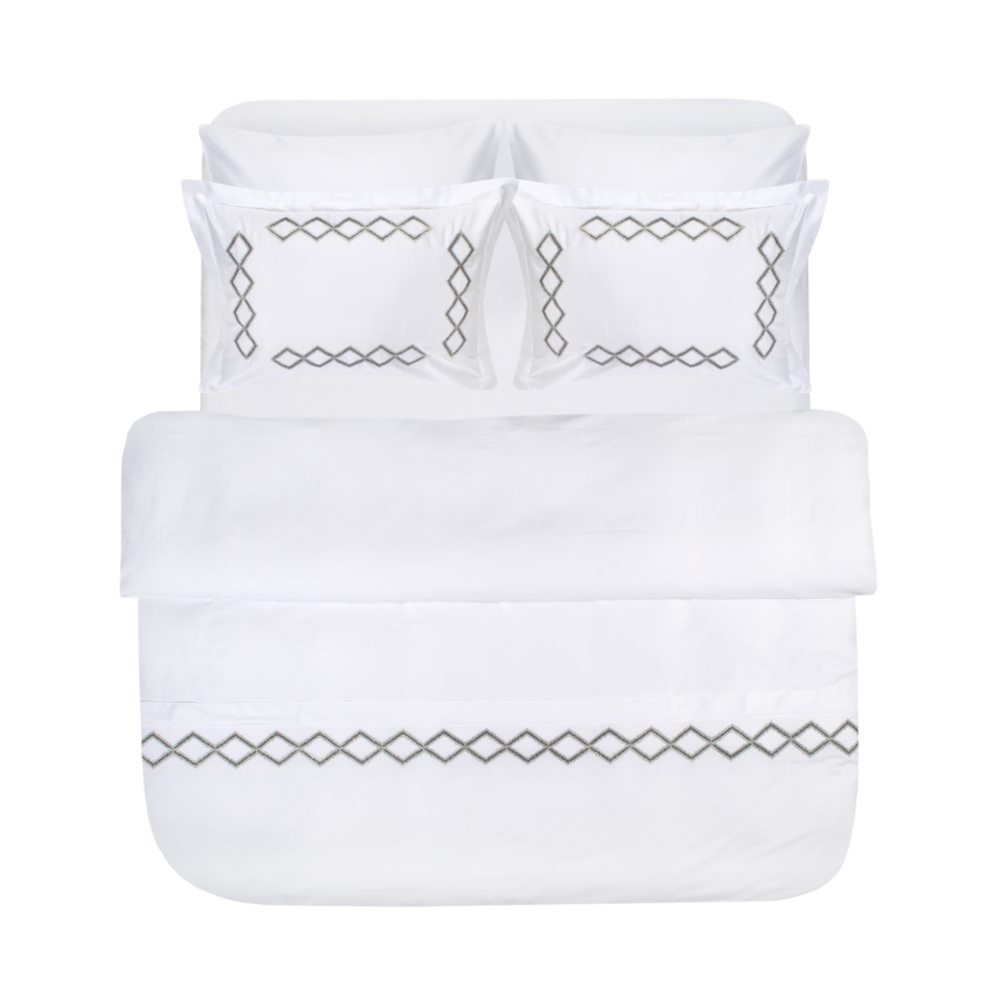 Постельное белье Dantela Vita сатин с вышивкой - Rimma евро