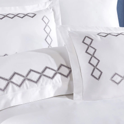 Постельное белье Dantela Vita сатин с вышивкой - Rimma евро, , 4