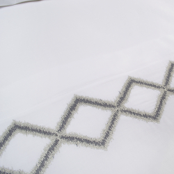 Постельное белье Dantela Vita сатин с вышивкой - Rimma евро, , 5