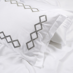 Постельное белье Dantela Vita сатин с вышивкой - Rimma евро, , 8