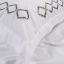 Постельное белье Dantela Vita сатин с вышивкой - Rimma евро, , 10