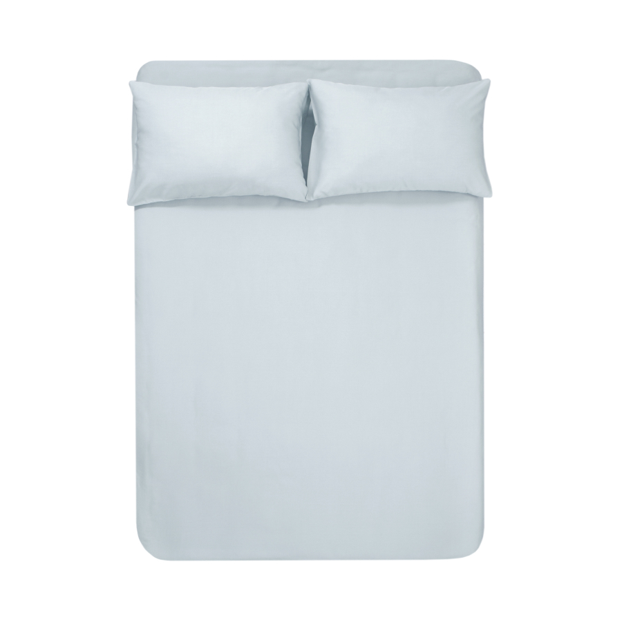 Простынь на резинке с наволочками Penelope - Celine mavi голубой 160*200+50*70 (2)