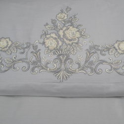 Постельное белье Dantela Vita сатин с кружевом - Jenna antrasit антрацит евро, , 5