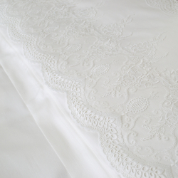 Постельное белье Dantela Vita сатин с кружевом - Duru евро, , 6
