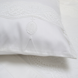Постельное белье Dantela Vita сатин с кружевом - Duru евро, , 8
