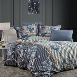 Постельное белье Dantela Vita сатин Digital с 3D принтом - Armoni евро, , 3
