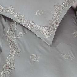 Постельное белье Dantela Vita сатин с кружевом - Acelya евро, , 6