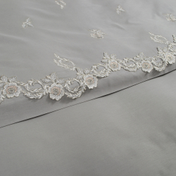 Постельное белье Dantela Vita сатин с кружевом - Acelya евро, , 7