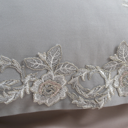 Постельное белье Dantela Vita сатин с кружевом - Acelya евро, , 8