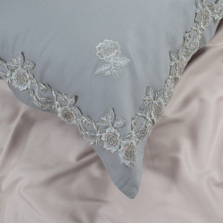 Постельное белье Dantela Vita сатин с кружевом - Acelya евро, , 9