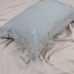 Постельное белье Dantela Vita сатин с кружевом - Acelya евро, , 12