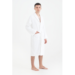 Халат махровый unisex Lotus Home - Basic Line white S, , 5