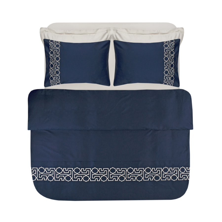 Постельное белье Dantela Vita сатин с вышивкой - Luna bej бежевый евро