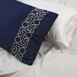 Постельное белье Dantela Vita сатин с вышивкой - Luna bej бежевый евро, , 8