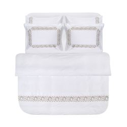 Набор постельного белья с вышивкой и жаккардовым покрывалом Dantela Vita - Valentina евро, , 5