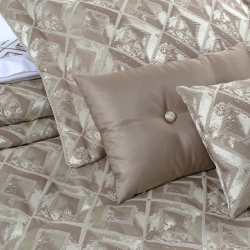 Набор постельного белья с вышивкой и жаккардовым покрывалом Dantela Vita - Valentina евро, , 6