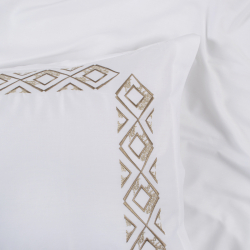 Набор постельного белья с вышивкой и жаккардовым покрывалом Dantela Vita - Valentina евро, , 12