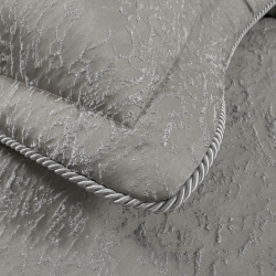 Набор постельного белья с вышивкой и жаккардовым покрывалом Dantela Vita - Katrina gri серый евро, , 9