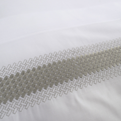 Набор постельного белья с вышивкой и жаккардовым покрывалом Dantela Vita - Katrina gri серый евро, , 12