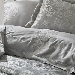 Набор постельного белья с вышивкой и жаккардовым покрывалом Dantela Vita - Nilda евро, , 3