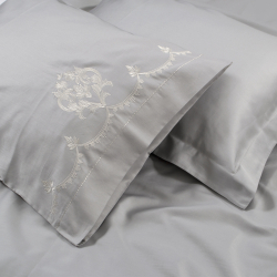 Набор постельного белья с вышивкой и жаккардовым покрывалом Dantela Vita - Nilda евро, , 11