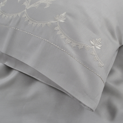 Набор постельного белья с вышивкой и жаккардовым покрывалом Dantela Vita - Nilda евро, , 13