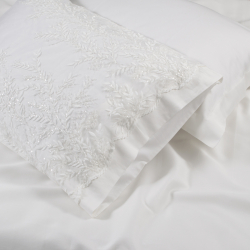 Набор постельного белья с кружевом и покрывалом пике Dantela Vita - Serafina krem кремовый евро, , 10