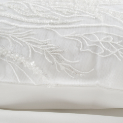 Набор постельного белья с кружевом и покрывалом пике Dantela Vita - Mira Bella krem кремовый евро, , 8