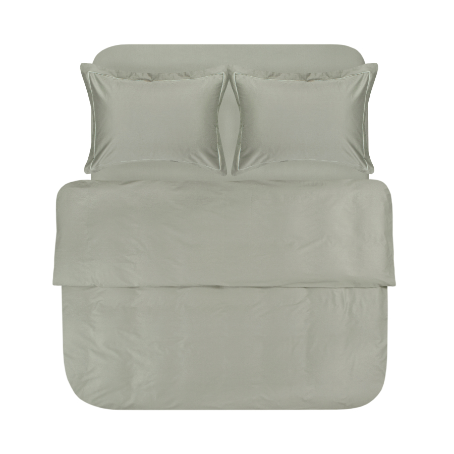 Постельное белье сатин Lotus Home - Dakota Modern хаки евро