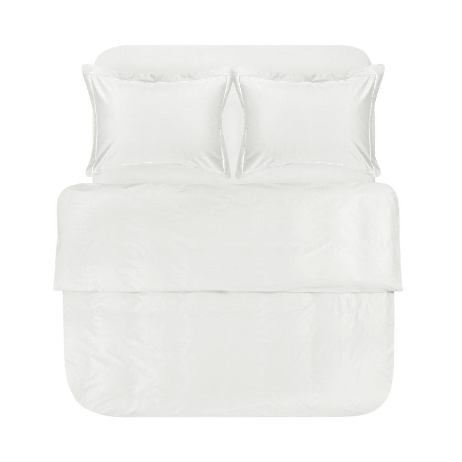 Постельное белье сатин Lotus Home - Dakota Modern молочный евро