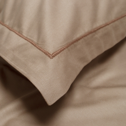 Постельное белье сатин Lotus Home - Dakota Modern кофе евро, , 4