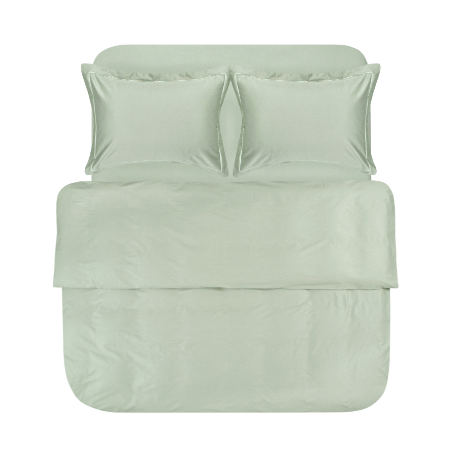 Постельное белье сатин Lotus Home - Dakota Modern ментоловый полуторный