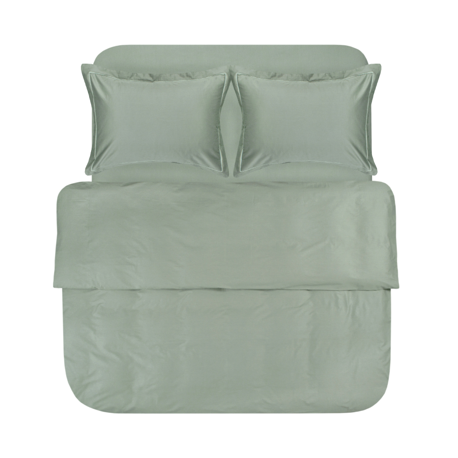 Постельное белье сатин Lotus Home - Dakota Modern оливковый семейный