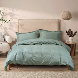 Постельное белье сатин Lotus Home - Dakota Modern оливковый семейный, , 3