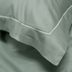 Постельное белье сатин Lotus Home - Dakota Modern оливковый семейный, , 4