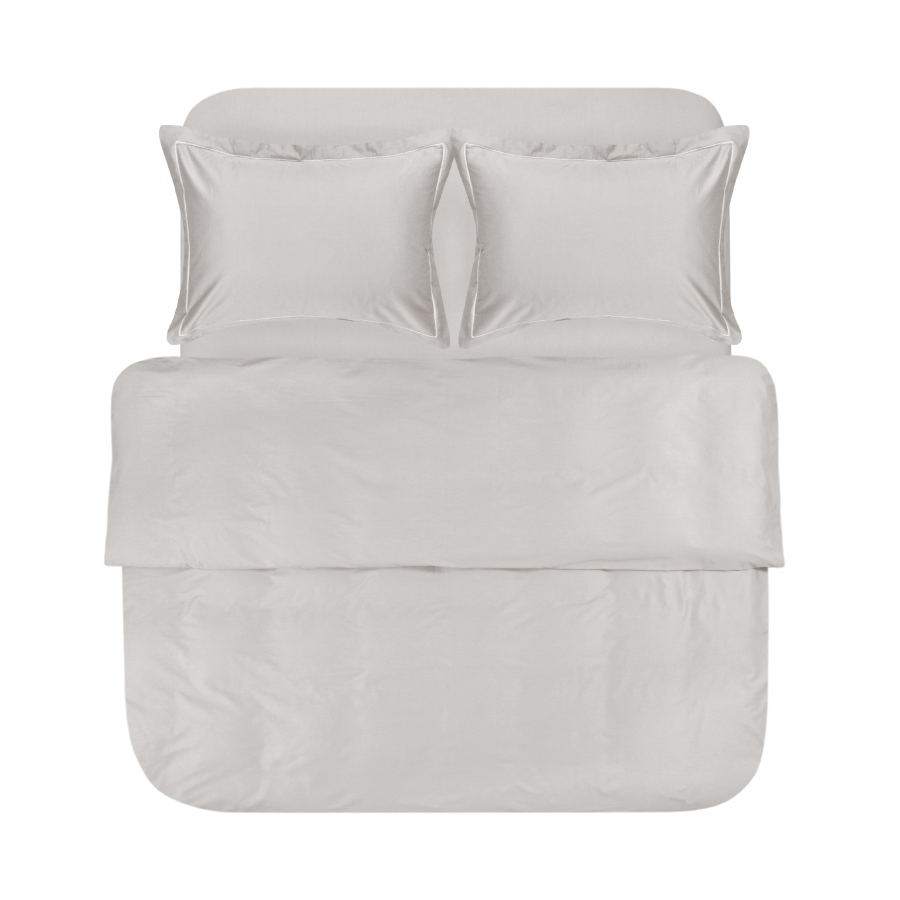 Постельное белье сатин Lotus Home - Dakota Modern серый полуторный