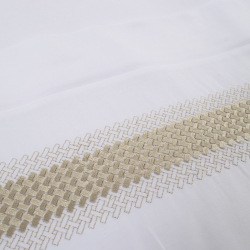 Набор постельного белья с вышивкой и жаккардовым покрывалом Dantela Vita - Katrina bej бежевый евро, , 12