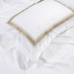 Набор постельного белья с вышивкой и жаккардовым покрывалом Dantela Vita - Katrina bej бежевый евро, , 15