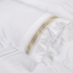 Набор постельного белья с вышивкой и жаккардовым покрывалом Dantela Vita - Katrina bej бежевый евро, , 16