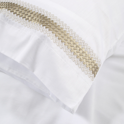 Набор постельного белья с вышивкой и жаккардовым покрывалом Dantela Vita - Katrina bej бежевый евро, , 18