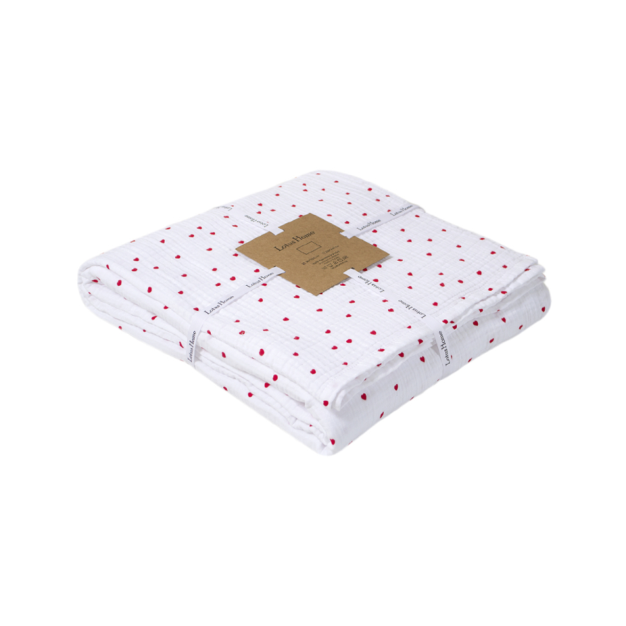 Покрывало (простынь) muslin Lotus Home - Molly Heart 160*220