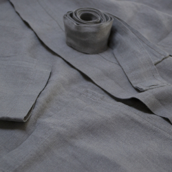 Халат-кимоно со льна Lotus Home - Madrida серый XS, , 7